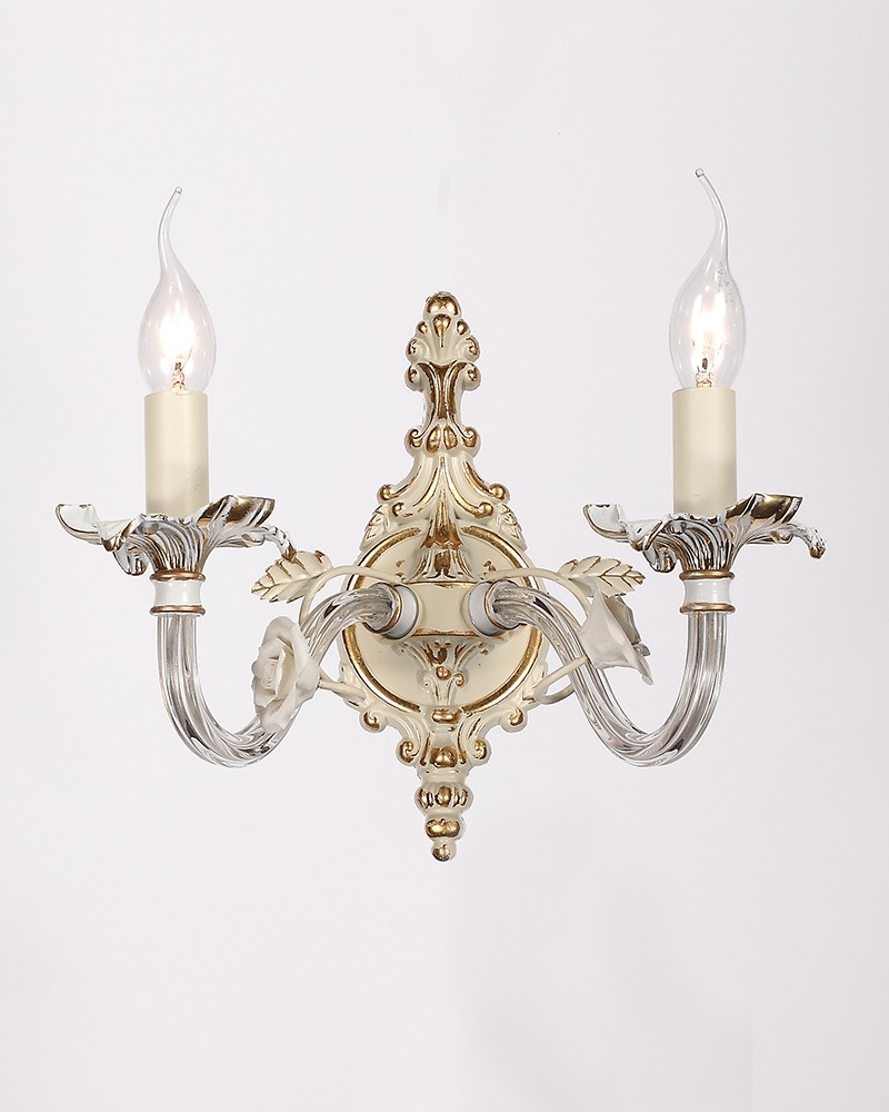 Бра с цветочками Зелма W17065/2CSGG Lumien Hall