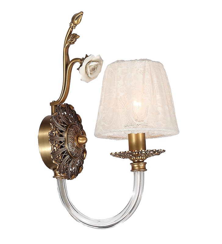 Бра с цветочками Ноелия W17066/1PCC Lumien Hall