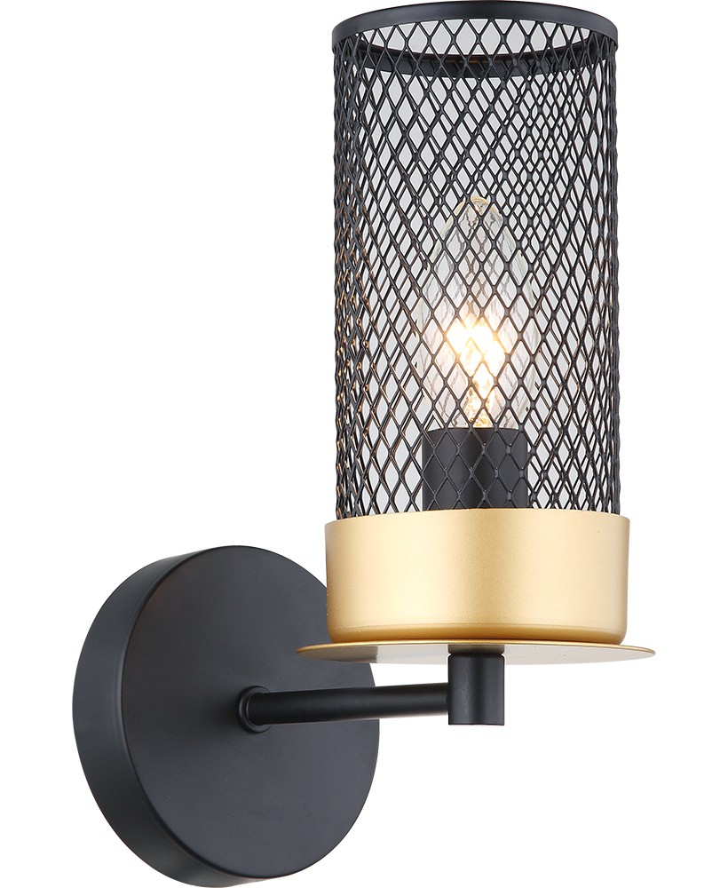 Настенное бра Lumien Hall Элоди 4015/1W-BK-GD