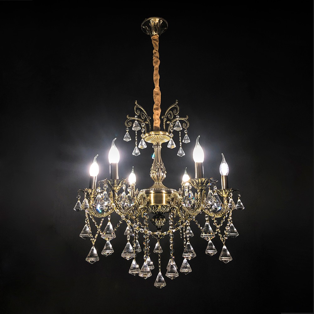 Подвесная хрустальная люстра Леит Seven Fires 20326.01.05.06