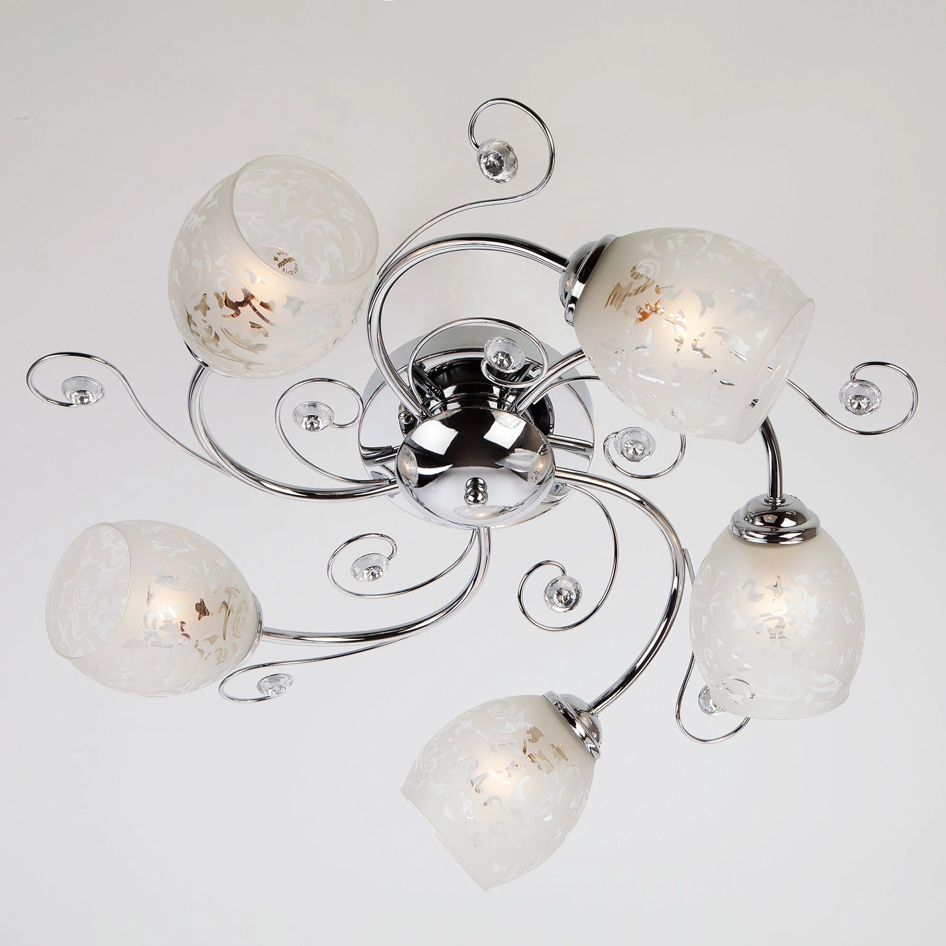 Потолочная люстра Eurosvet Roksana 9677/5 хром