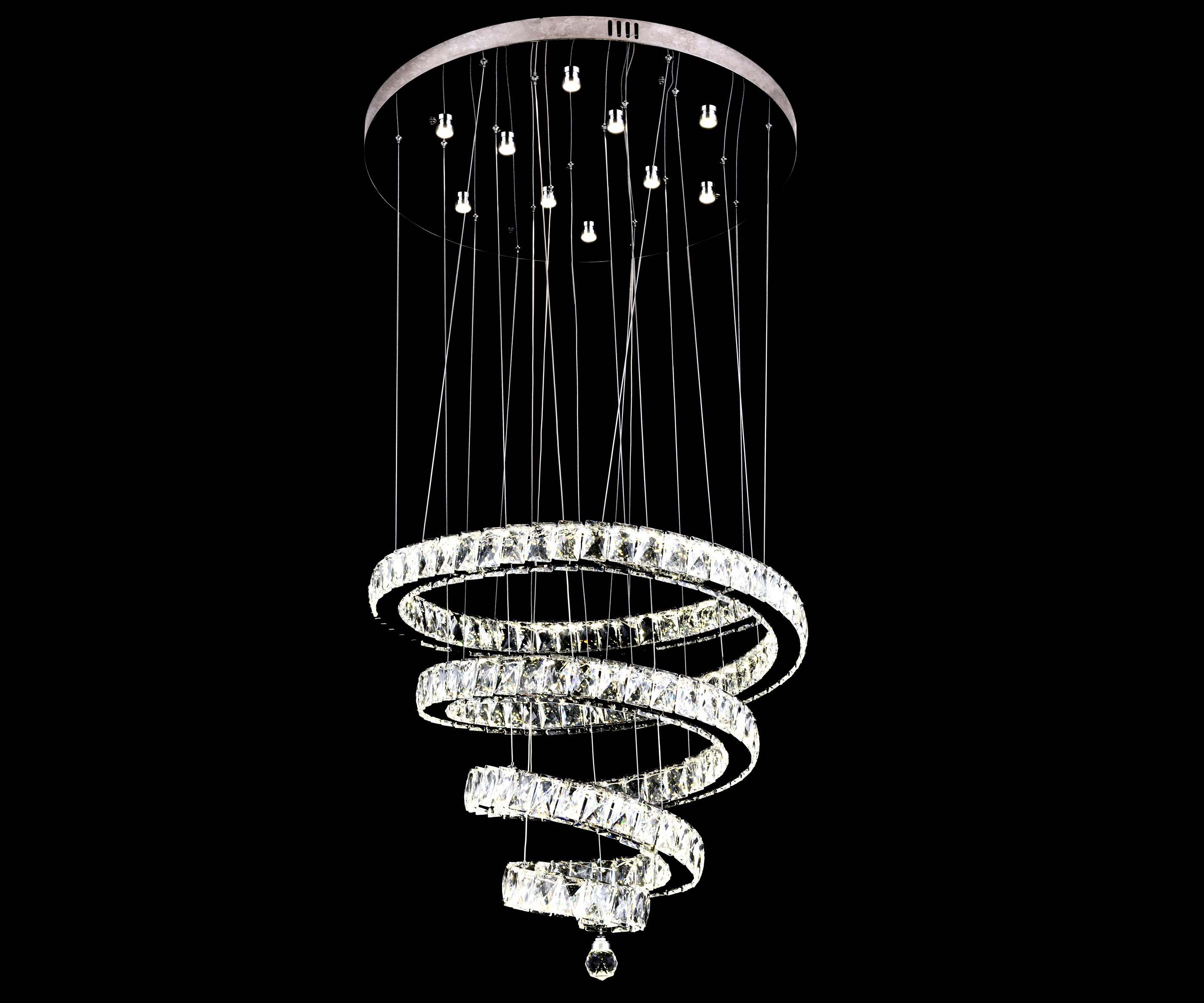 Подвесная люстра KINK Light Тор-Кристалл 08622(3000-6000K)