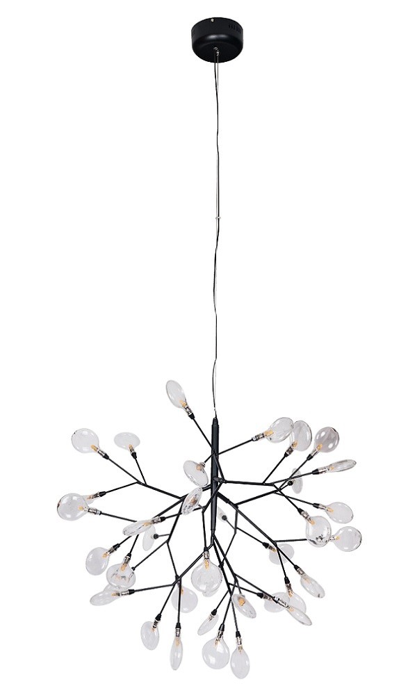 Подвесная люстра Crystal Lux Evita EVITA SP36 BLACK/TRANSPARENT