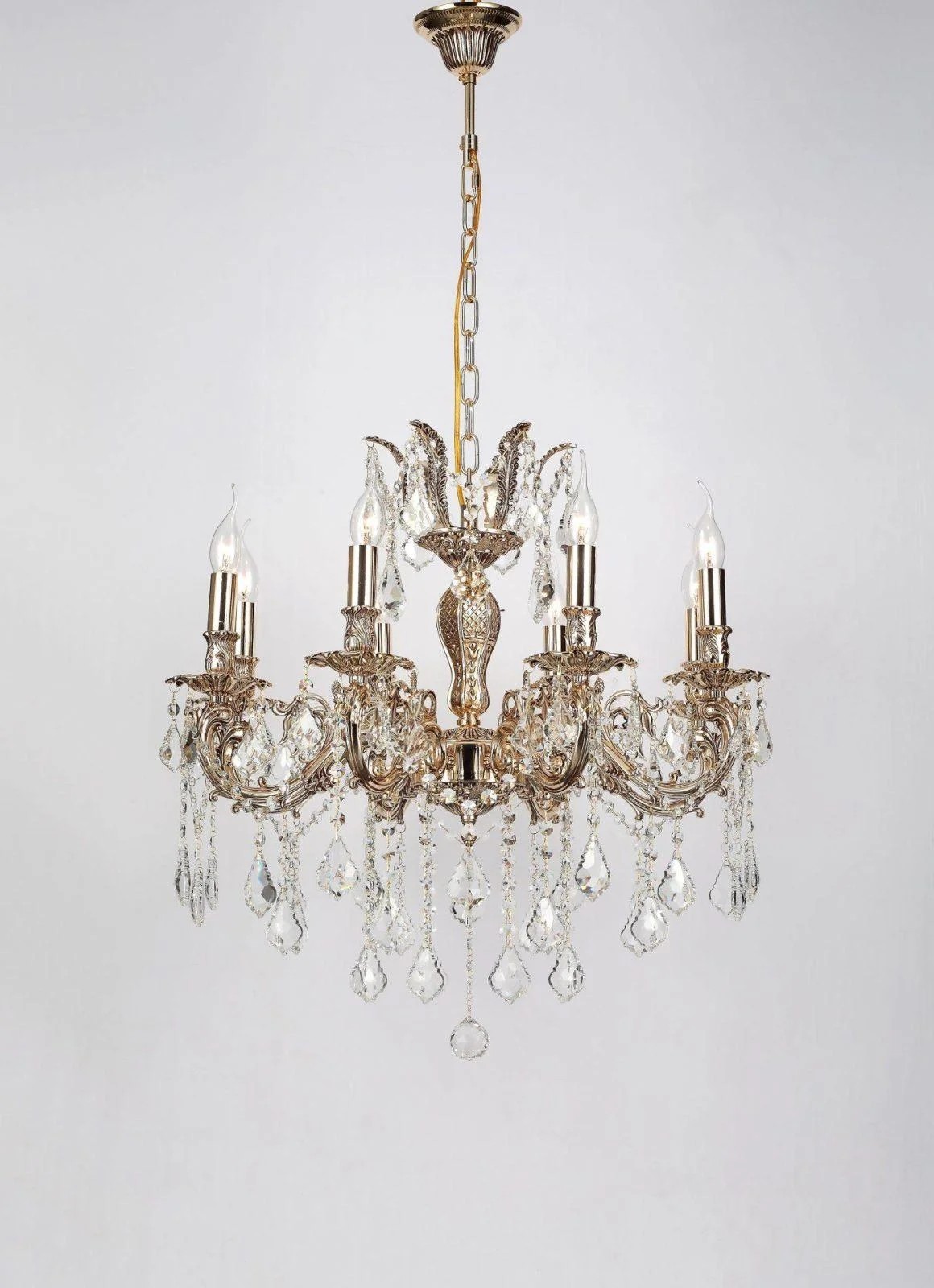 Подвесная хрустальная люстра Barletta Lucia Tucci BARLETTA 122.8 coffe gold