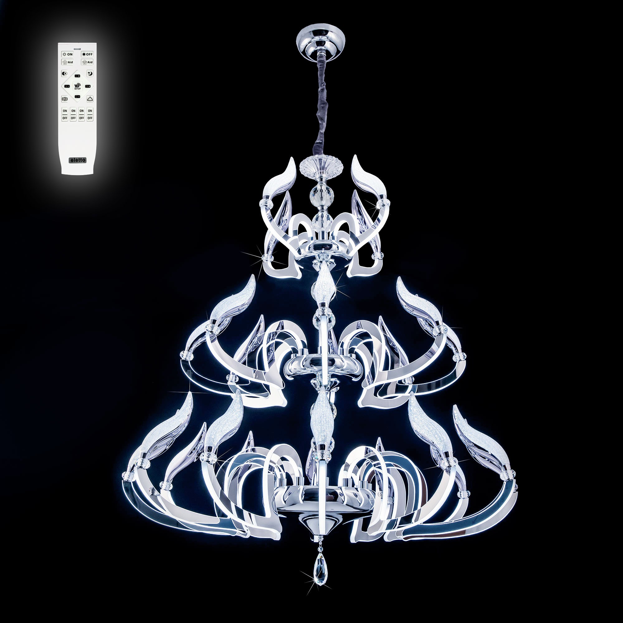 Подвесная люстра с пультом Diva Citilux EL339P24