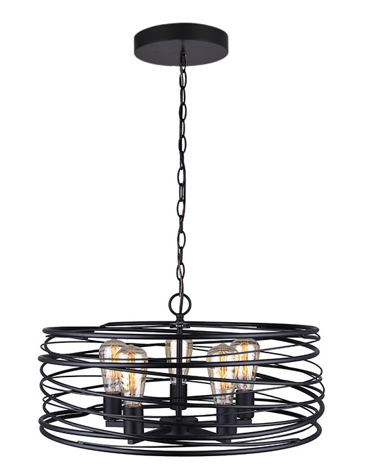 Подвесная люстра Toplight Carol TL1187H-05BK