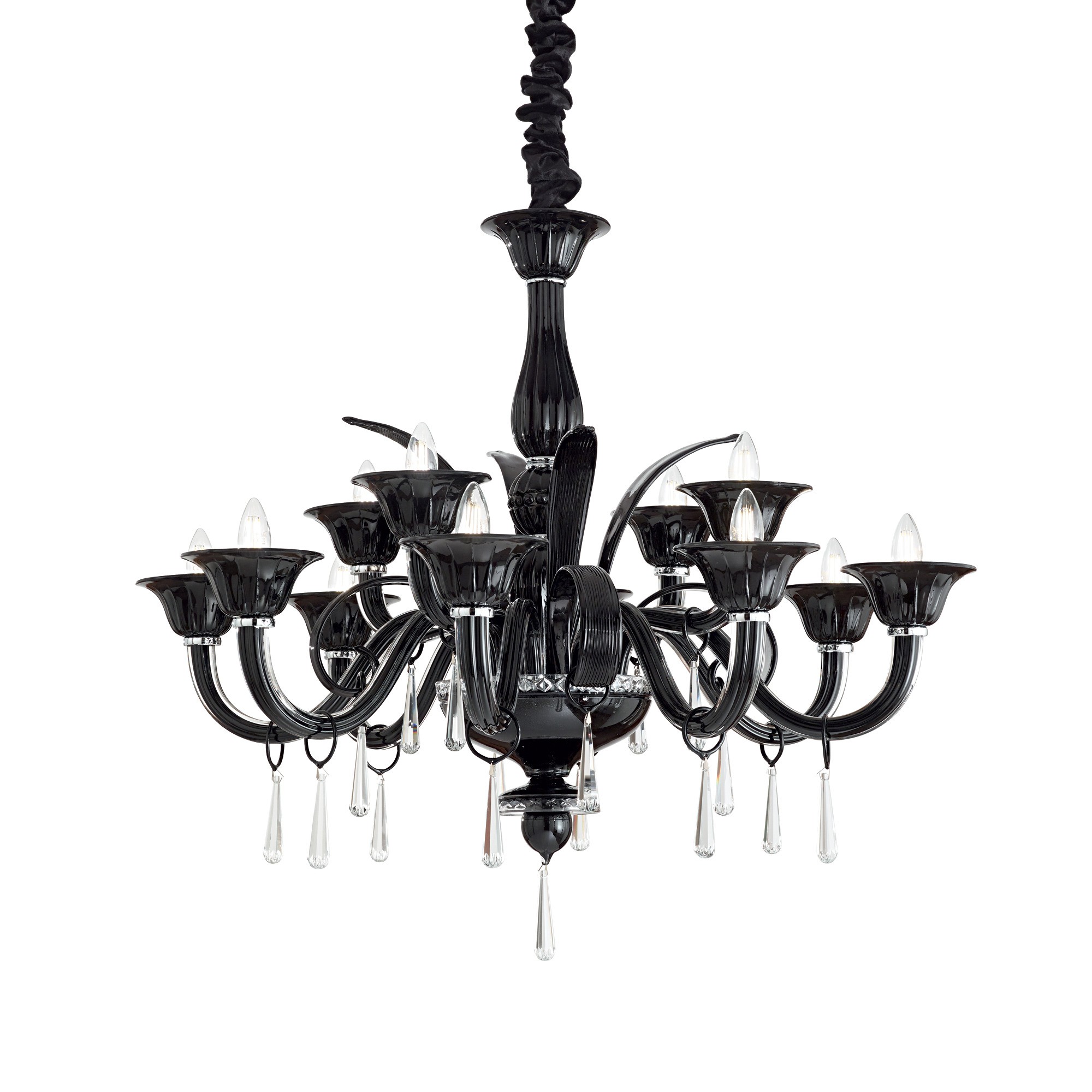 Подвесная люстра Ideal Lux Renoir RENOIR SP12 NERO